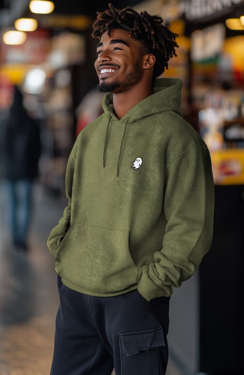 DALIX DALIX GHOST EMBROIDERED WASHED HOODIE 
