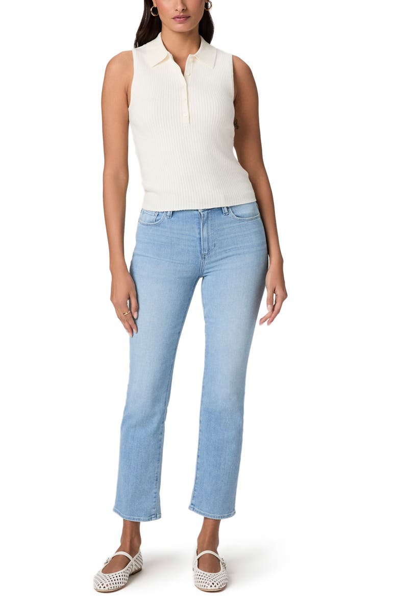 PAIGE Cindy High Waist Ankle Straight Leg Jeans, Alternate, color, Santorini Sky