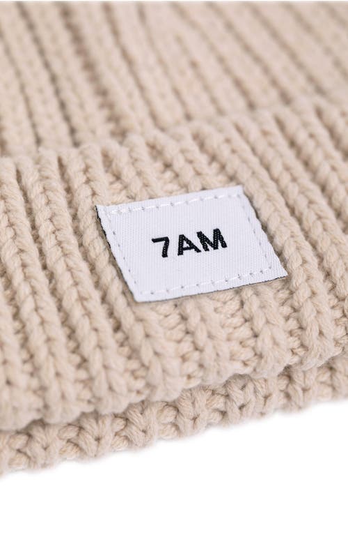 7 A.m. Enfant Kids' Chunky Beanie In Sand