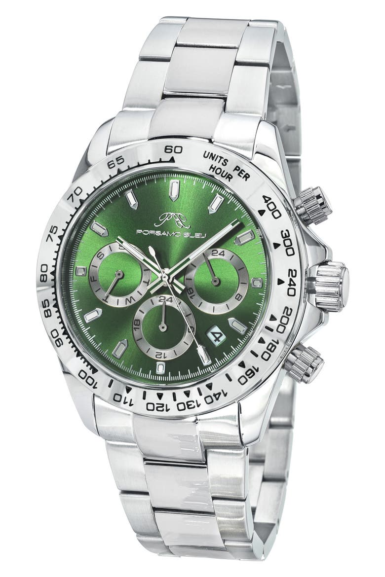 Preston Bracelet Watch, 44mm, Main, color, SILVER