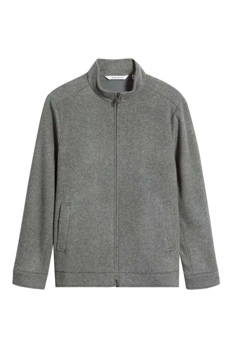 Crown Flex Merino Bomber Jacket, Main, color, OSLO GREY