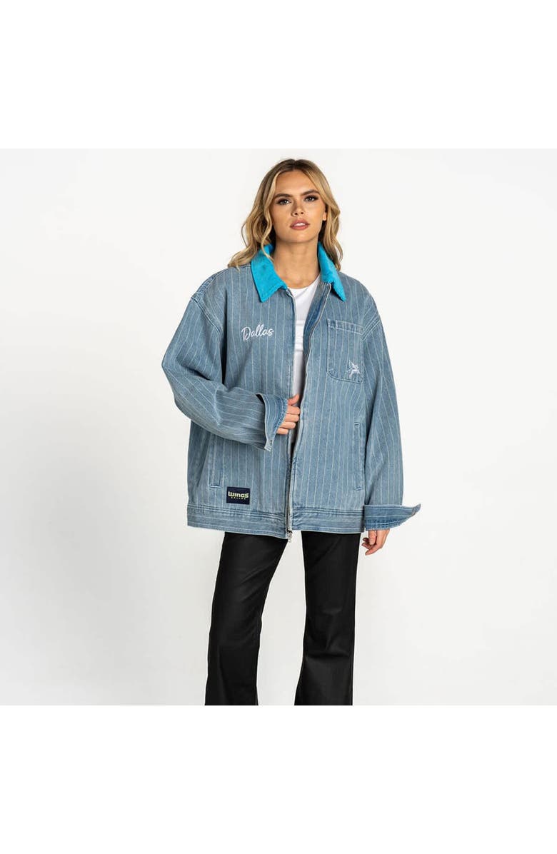 THE WILD COLLECTIVE Unisex The Wild Collective Denim Dallas Wings Conductor Full-Zip Jacket, Alternate, color, Denim