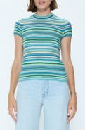 Pistola Selene Stripe Cotton Short Sleeve Sweater