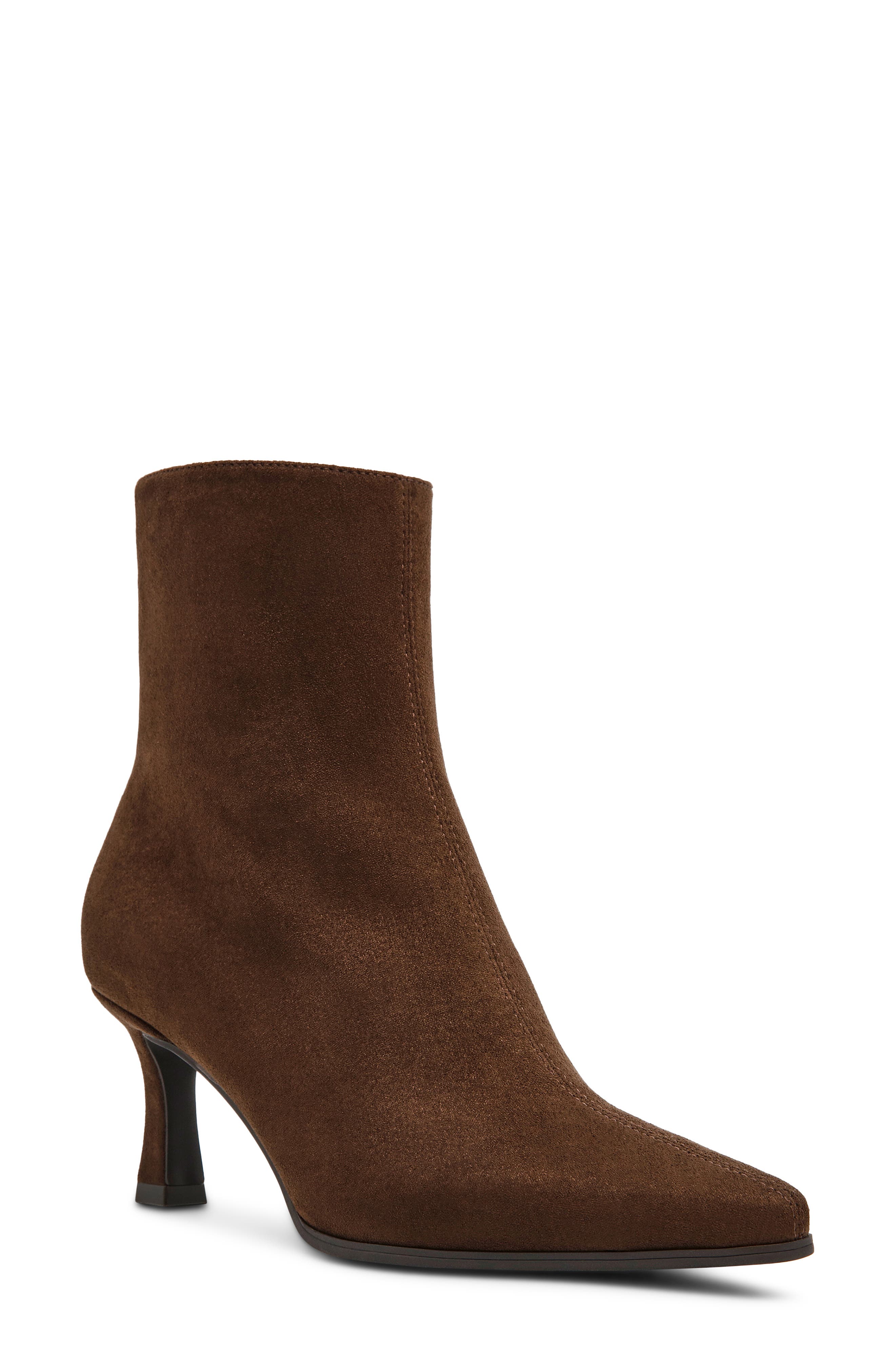 Cosia Bootie, Main, color, BROWN MICROSUEDE