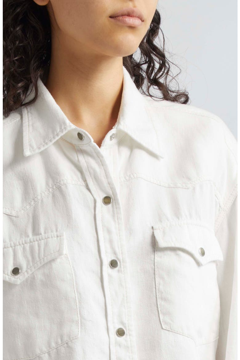 Cropped OG Denim Jacket, Alternate, color, WHITE