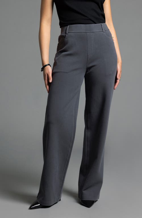 Weekend Los Angeles Genevieve Pull-on Cotton Blend Pants In Ebony