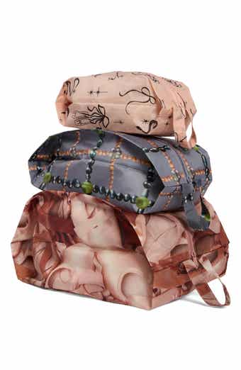 Set of 3 Assorted Zippered Travel Pouches