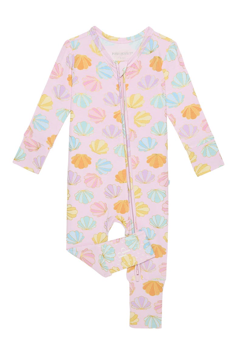 Printed Convertible Footie, Main, color, PINK