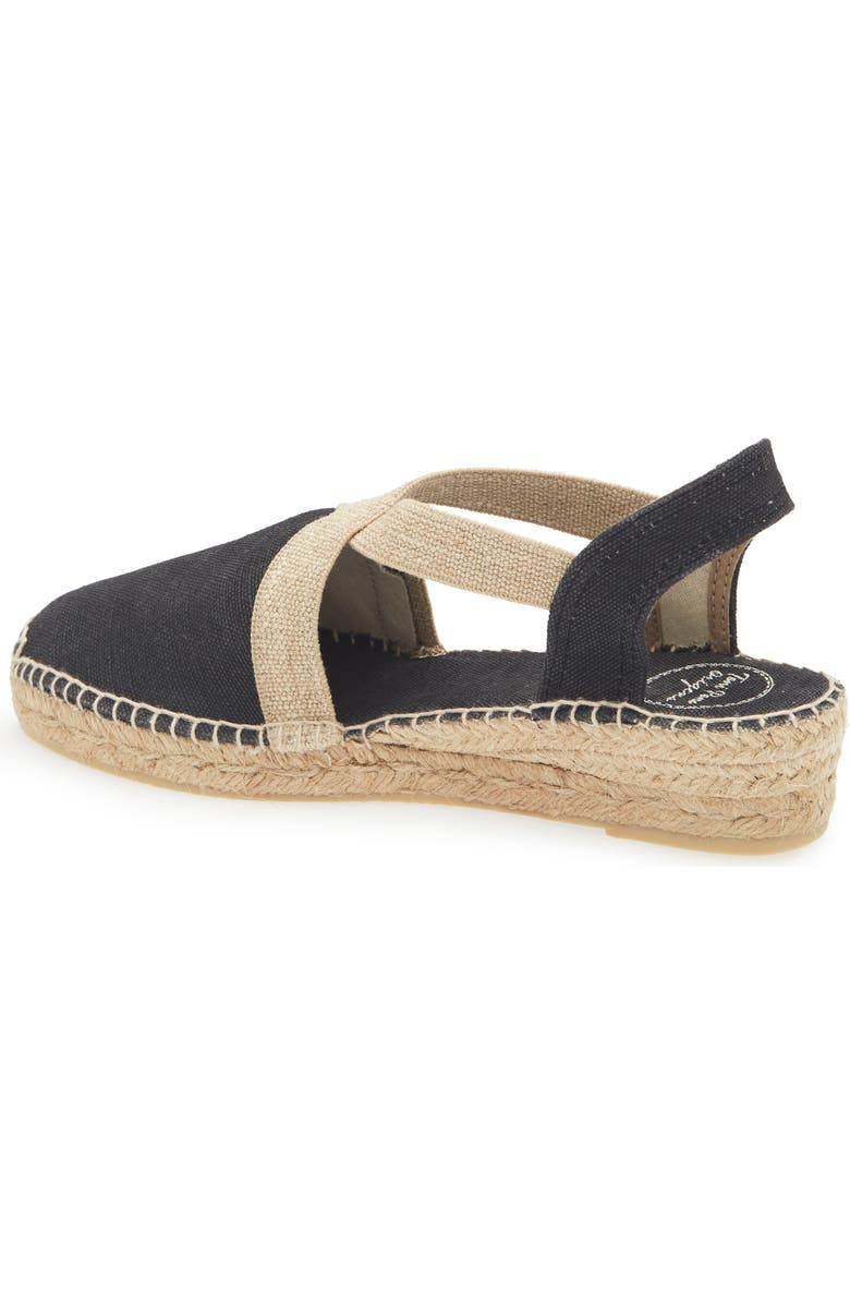 Toni Pons Verdi Espadrille Wedge, Alternate, color, Black