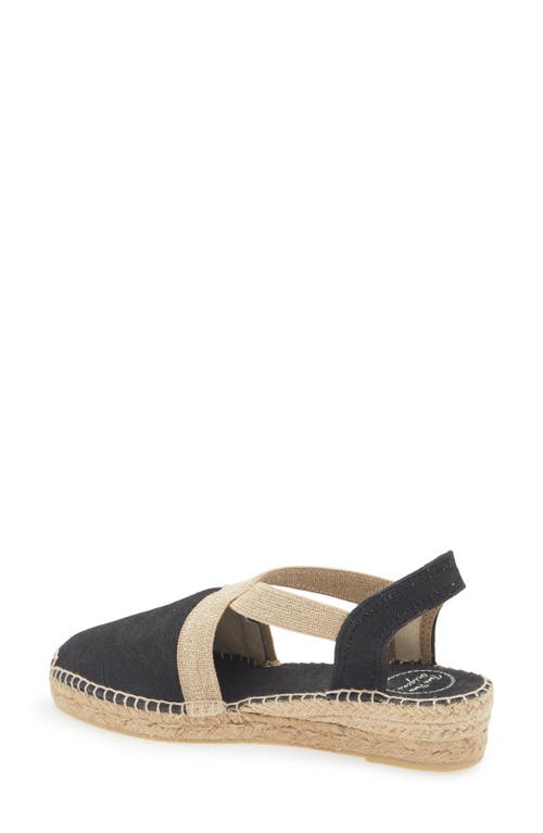 Toni Pons Verdi Espadrille Wedge In Black