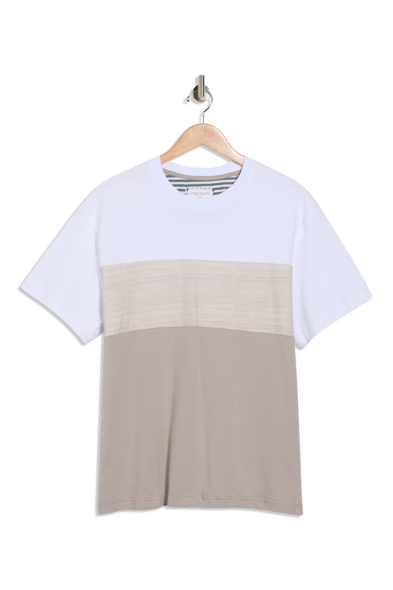 Stripe Knit T-Shirt, Alternate, color, OFF WHITE