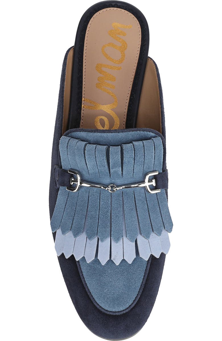 Sam Edelman Lainey Kiltie Bit Loafer Mule, Alternate, color, Blue Agate