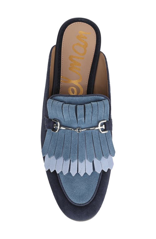 Sam Edelman Lainey Kiltie Bit Loafer Mule In Blue