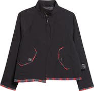 Undercover Tartan Trim Wavy Zip Jacket