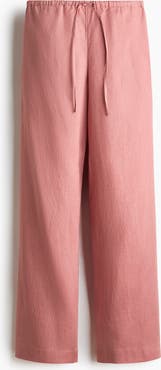 H&M Linen Drawstring Trousers