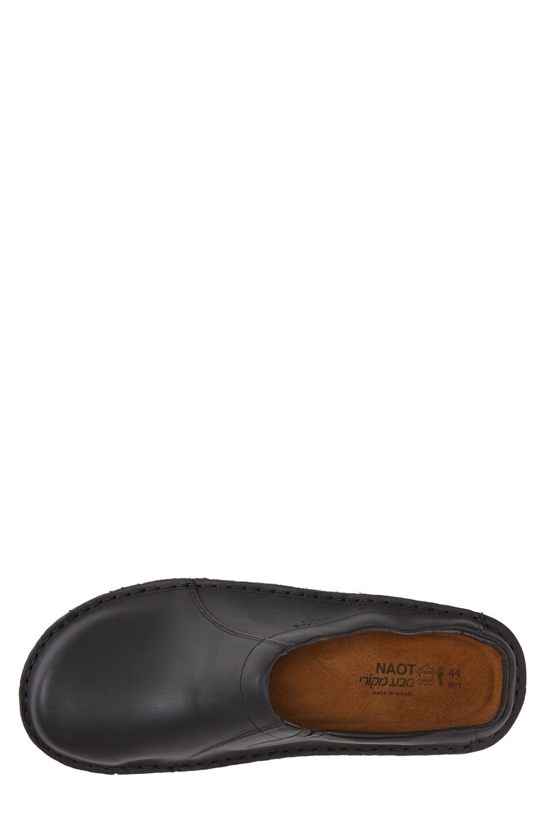 Bjorn Clog, Alternate, color, BLACK MATTE LEATHER
