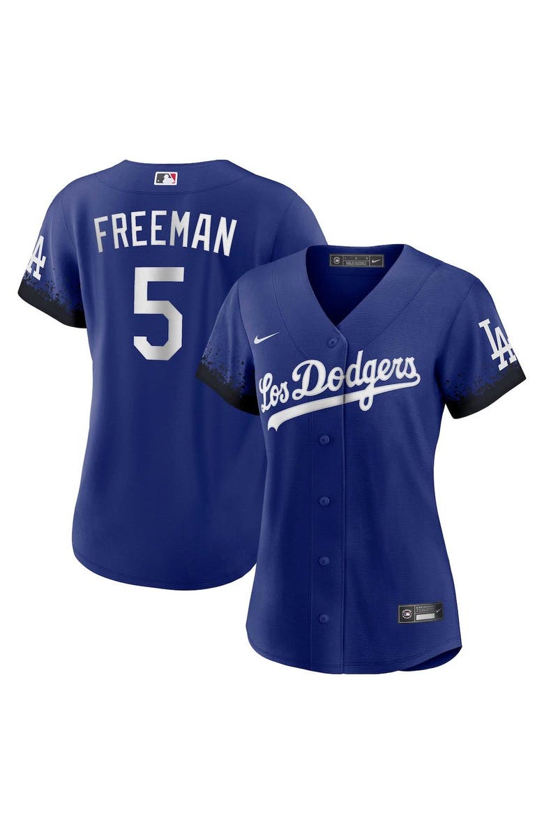 Nike Women's Nike Freddie Freeman Royal Los Angeles Dodgers City Connect Replica Player Jersey, Alternate, color, 