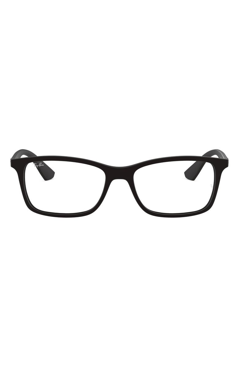 Ray-Ban 56mm Optical Glasses, Main, color, Matte Black