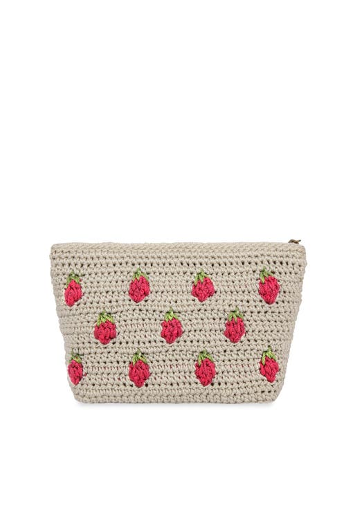 The Sak Essential Medium Pouch In Natural Strawberries