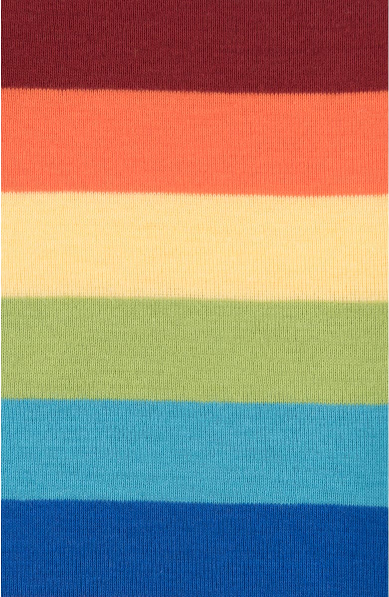 Leveret Kids Short Sleeve Cotton Striped Matching Family Pajamas, Alternate, color, Colorful Boys