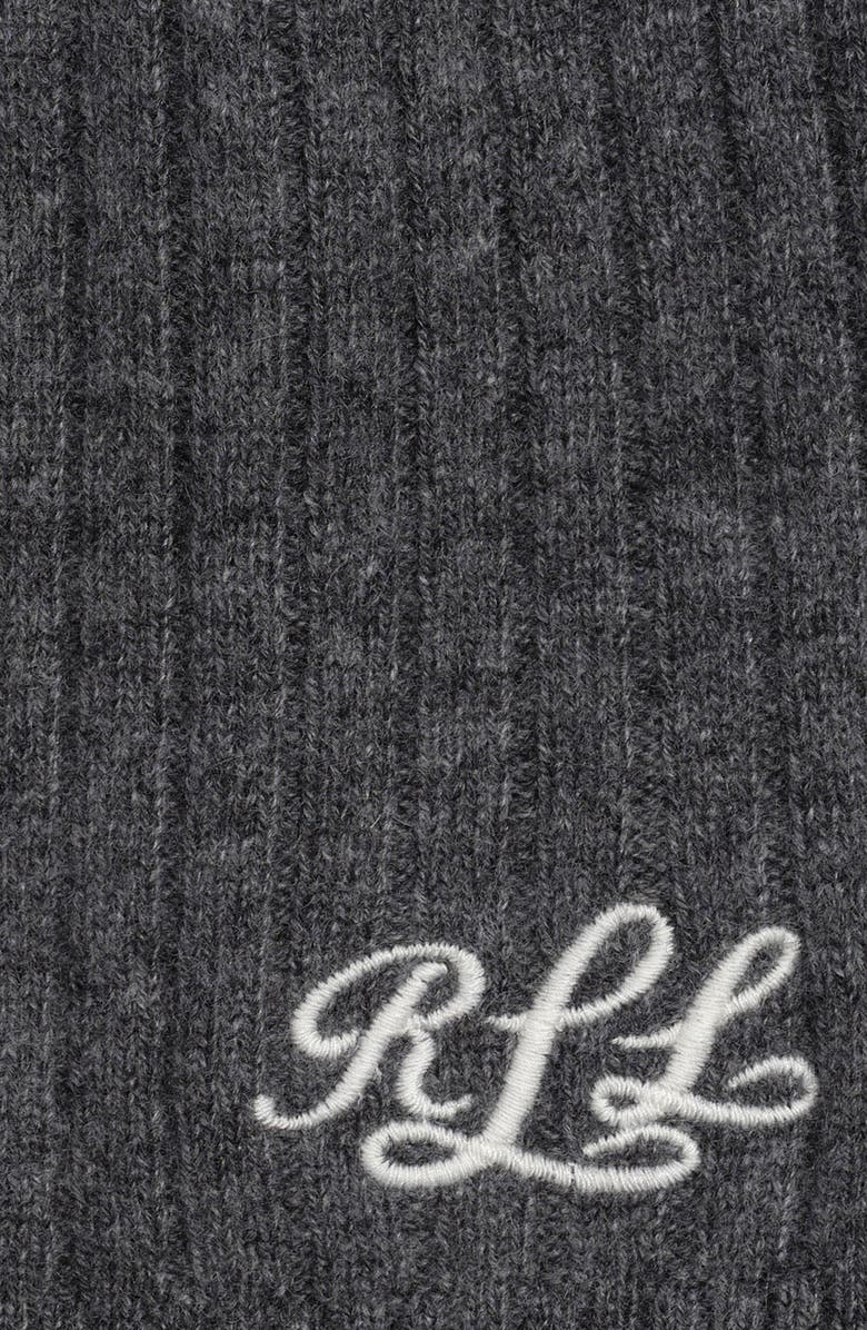 Lauren Ralph Lauren Signature Cashmere Beanie, Alternate, color, Grey Onyx
