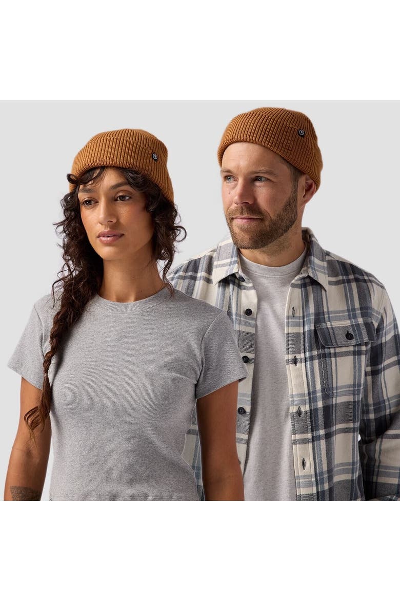 Capra Rolled Beanie, Alternate, color, Bistre