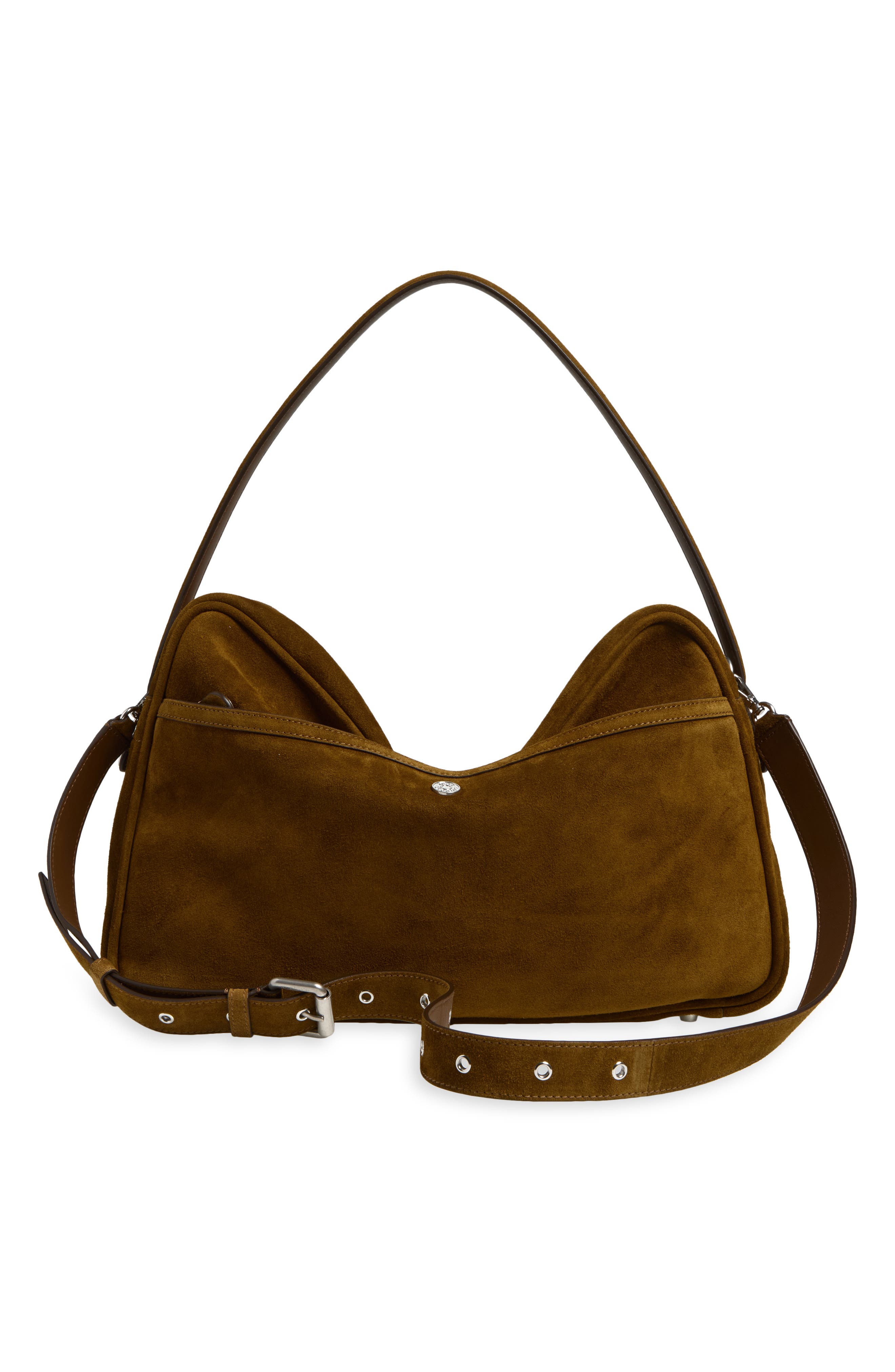 Camero Camera Leather Shoulder Bag, Alternate, color, COGNAC BROWN