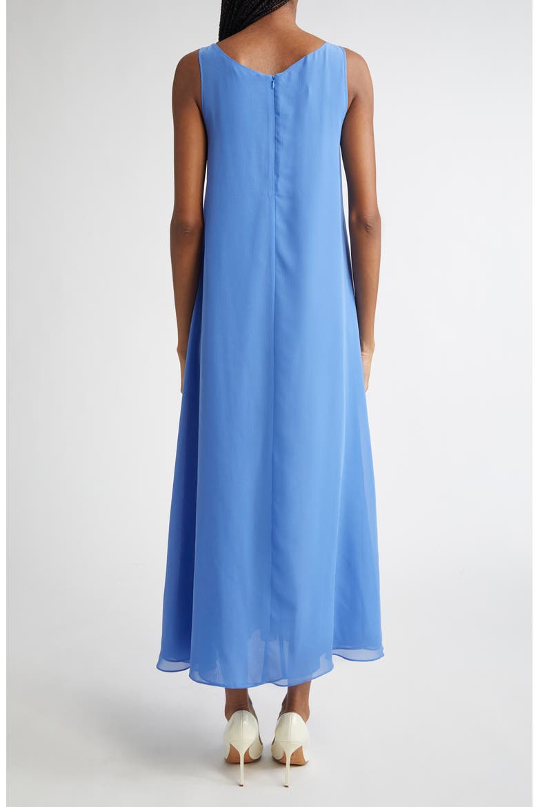 Techno Georgette Maxi Dress, Alternate, color, PERIWINKLE