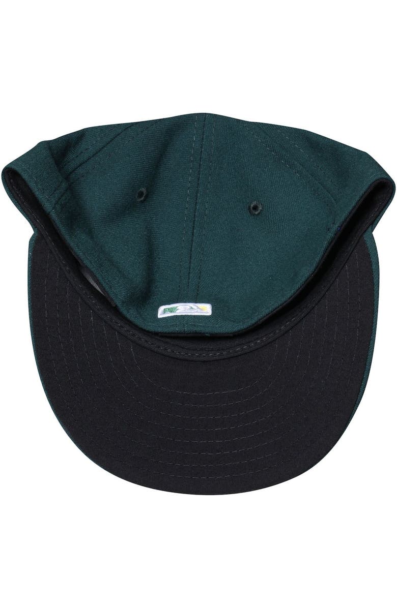New Era Men's New Era Green Oakland Athletics Road Authentic Collection On-Field Low Profile 59FIFTY Fitted Hat, Alternate, color,