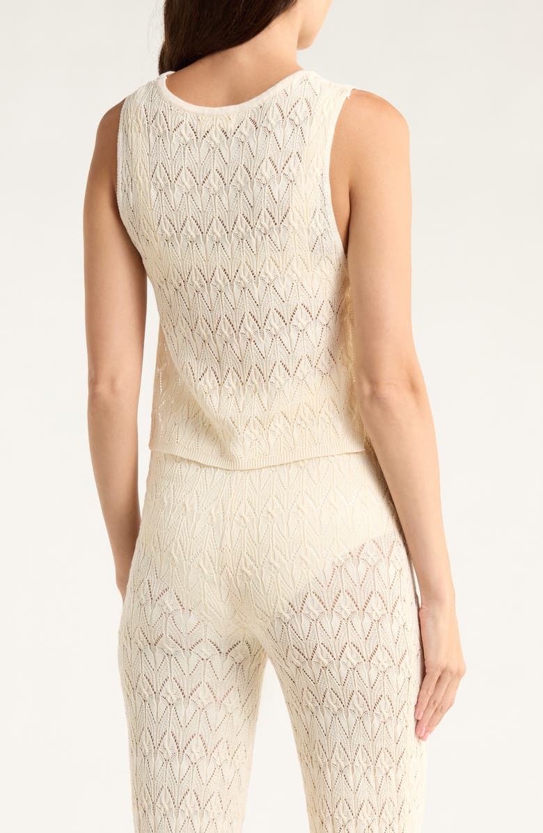 Elan Tie Side Crop Cover-Up Top, Alternate, color, Natural