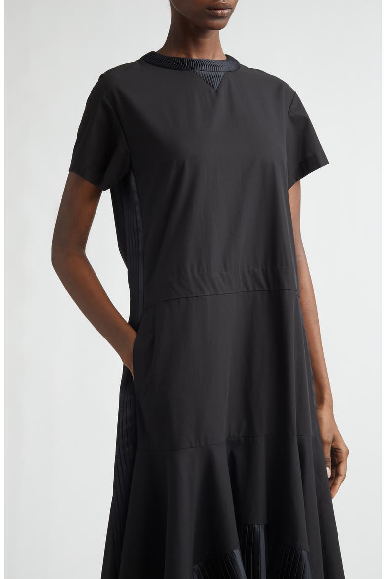 Cotton Broadcloth Dress, Alternate, color, BLACK