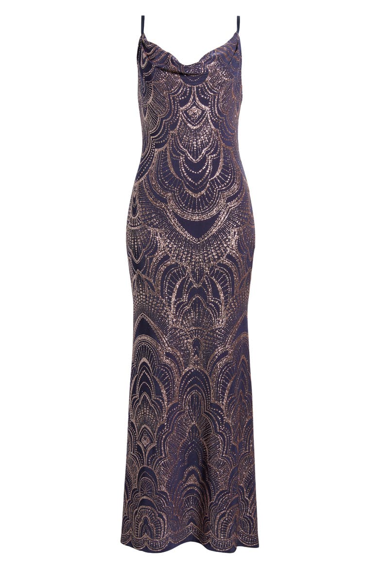 Glitter Gown, Alternate, color, SLATE