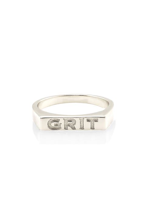 Grit Engraved Ring