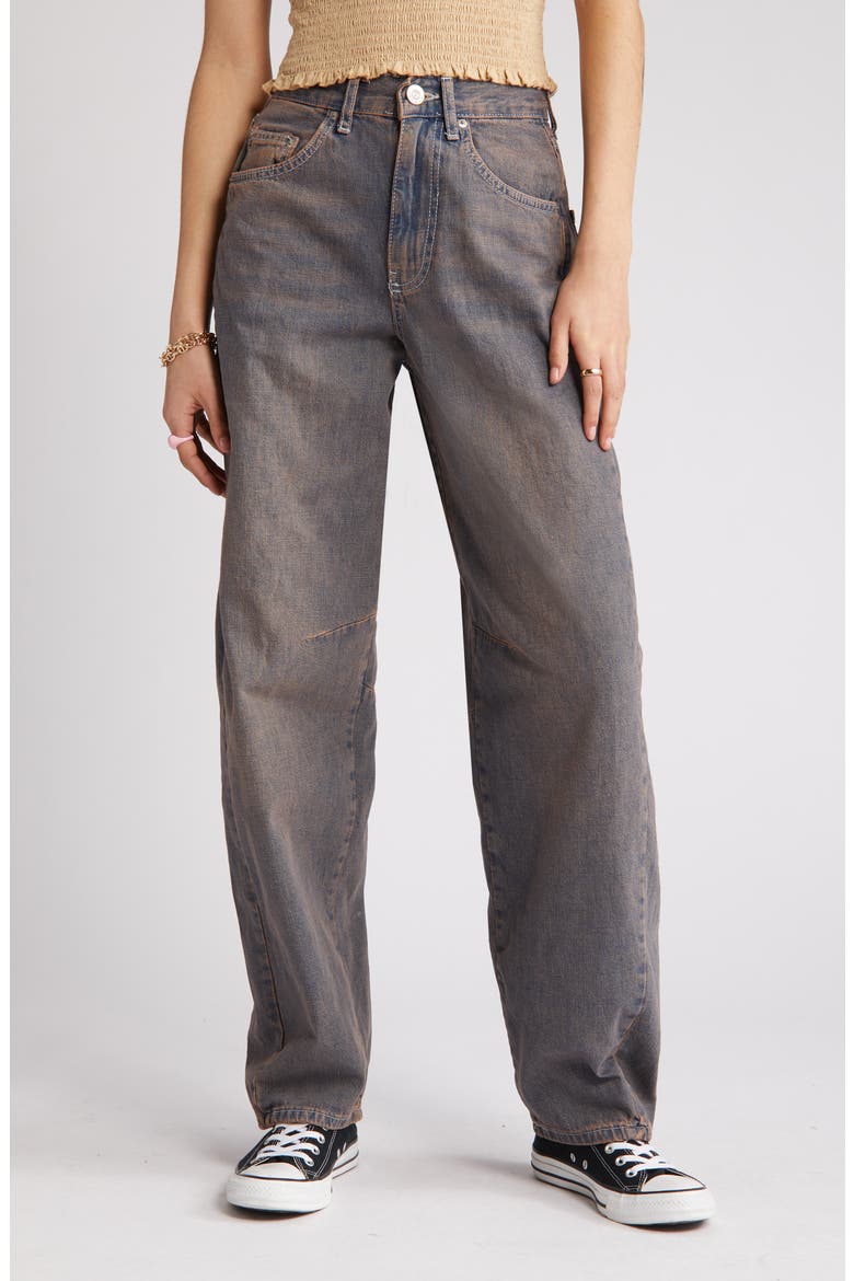 Logan Tinted Baggy Jeans, Alternate, color, PURPLE