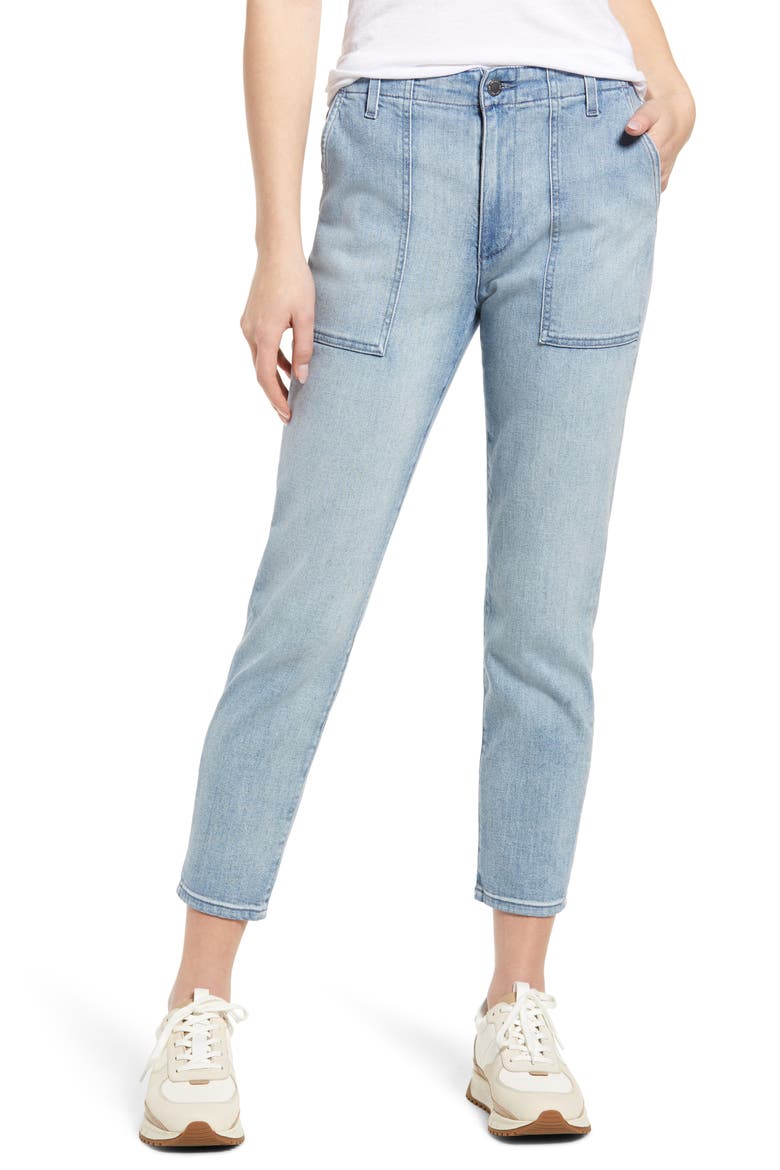 Caden Fatigue Ankle Denim Trousers, Main, color, CYPRUS