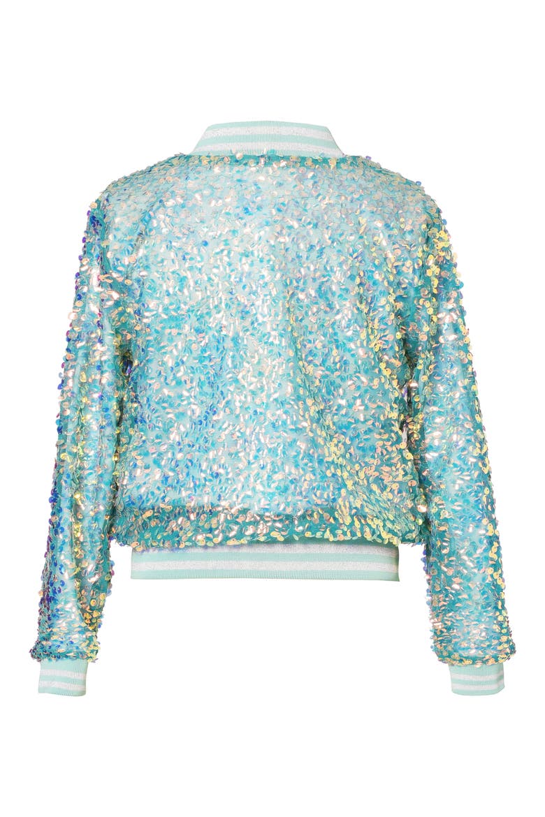 Kids' Sequin Bomber Jacket, Alternate, color, GREEN