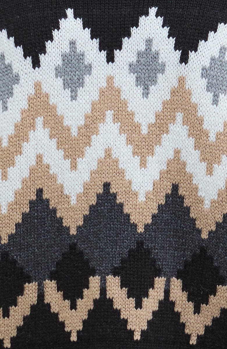 Barbour Cecelia Fair Isle Cotton & Wool Blend Crewneck Sweater, Alternate, color, Multi