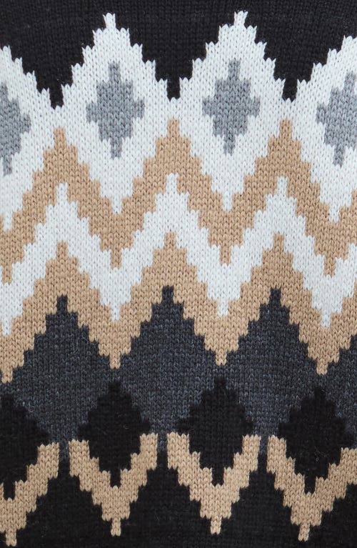 Barbour Cecelia Fair Isle Cotton & Wool Blend Crewneck Sweater In Multi