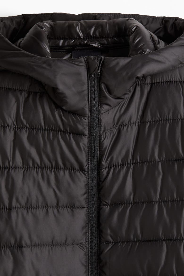 Slim-Fit Lightweight Puffer Jacket, Alternate, color, Black