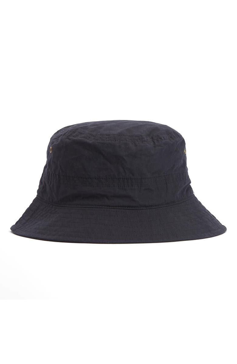 Barbour Waxed Cotton Bucket Hat, Alternate, color,