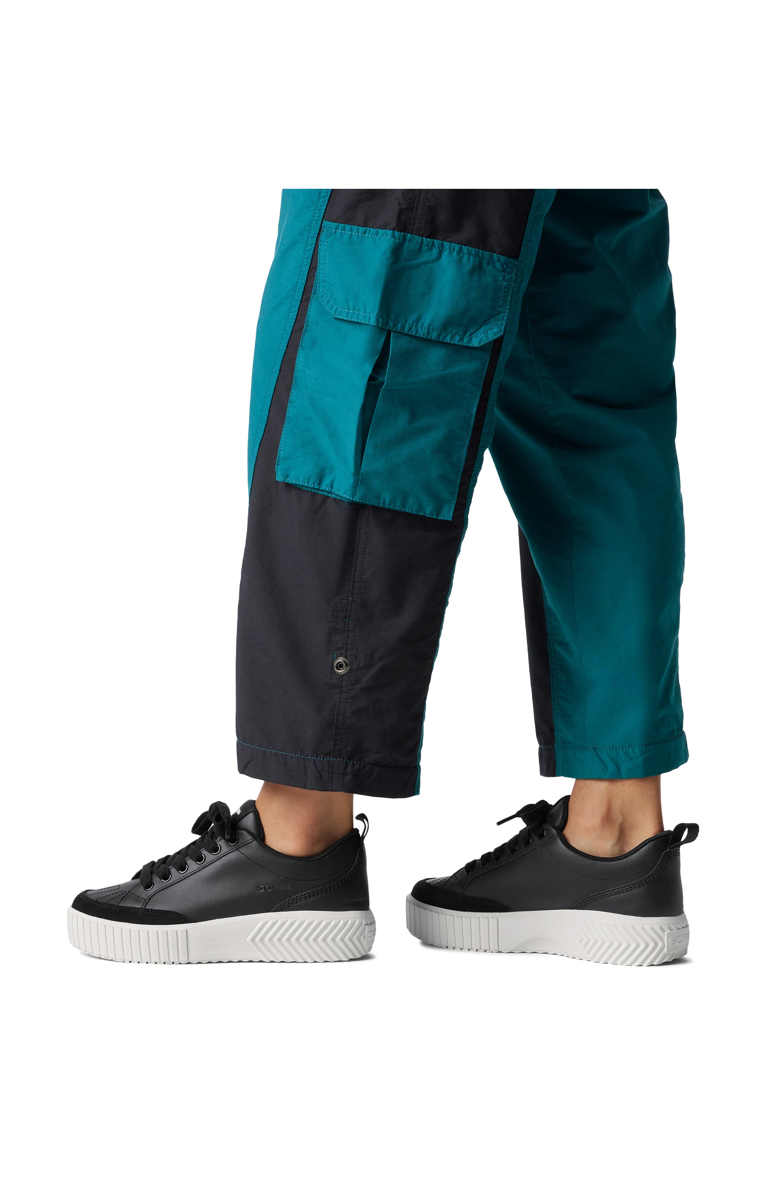 SOREL Ona Ave Waterproof Low Top Sneaker, Alternate, color, Black/ Sea Salt