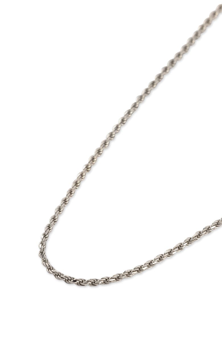 Serge DeNimes Silver Rope Necklace, Alternate, color, Silver