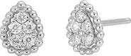 Bony Levy Pear Shaped Diamond Stud Earrings - 0.18ct.