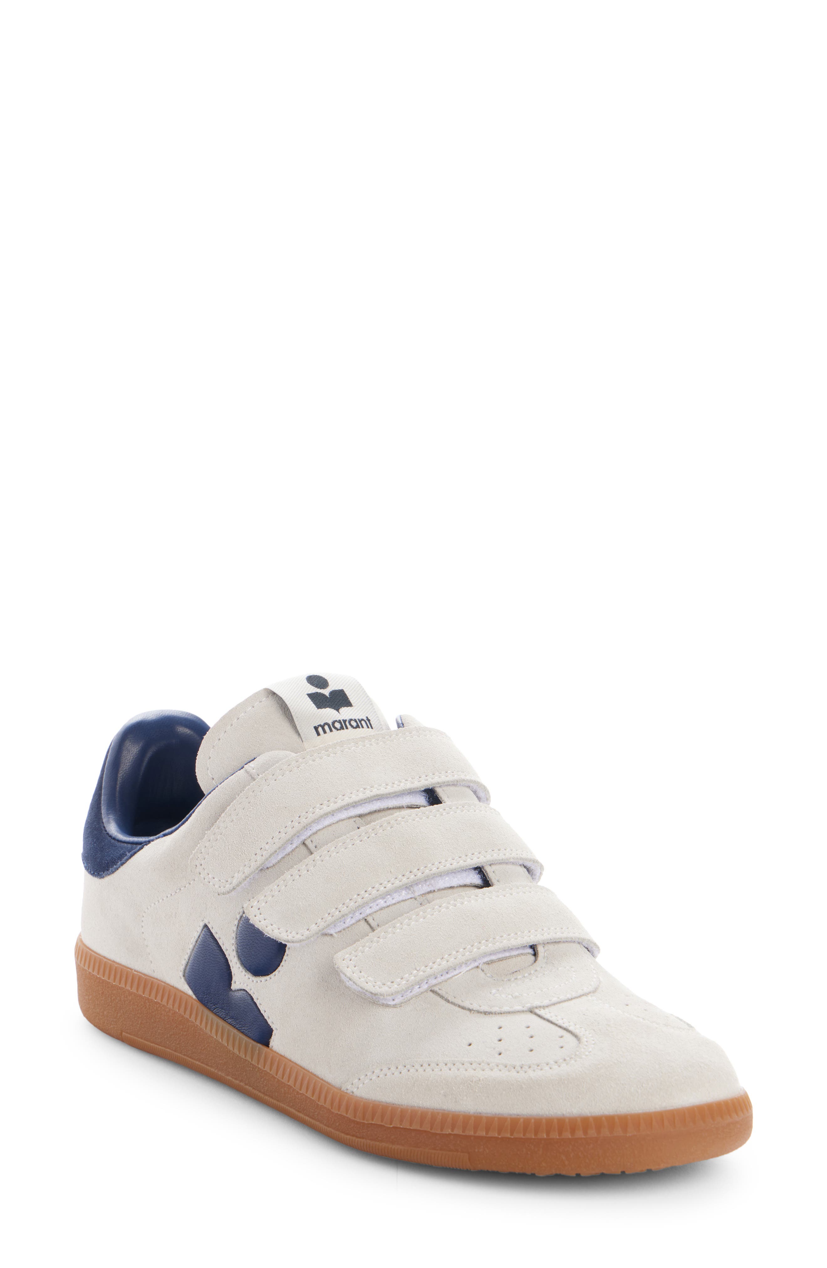 Beth Sneaker, Main, color, ECRU/ DARK BLUE