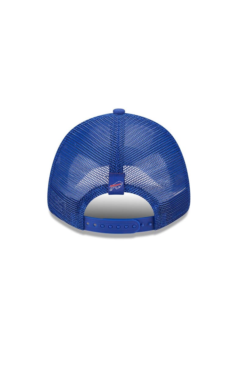 New Era Women's New Era   Royal Buffalo Bills Team Trucker 9FORTY Snapback Hat, Alternate, color, 