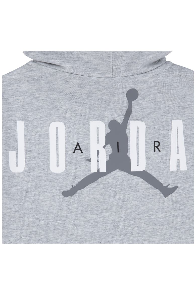 French Terry Henley Hoodie & Sweat Shorts Set, Alternate, color, LIGHT GREY HEATHER