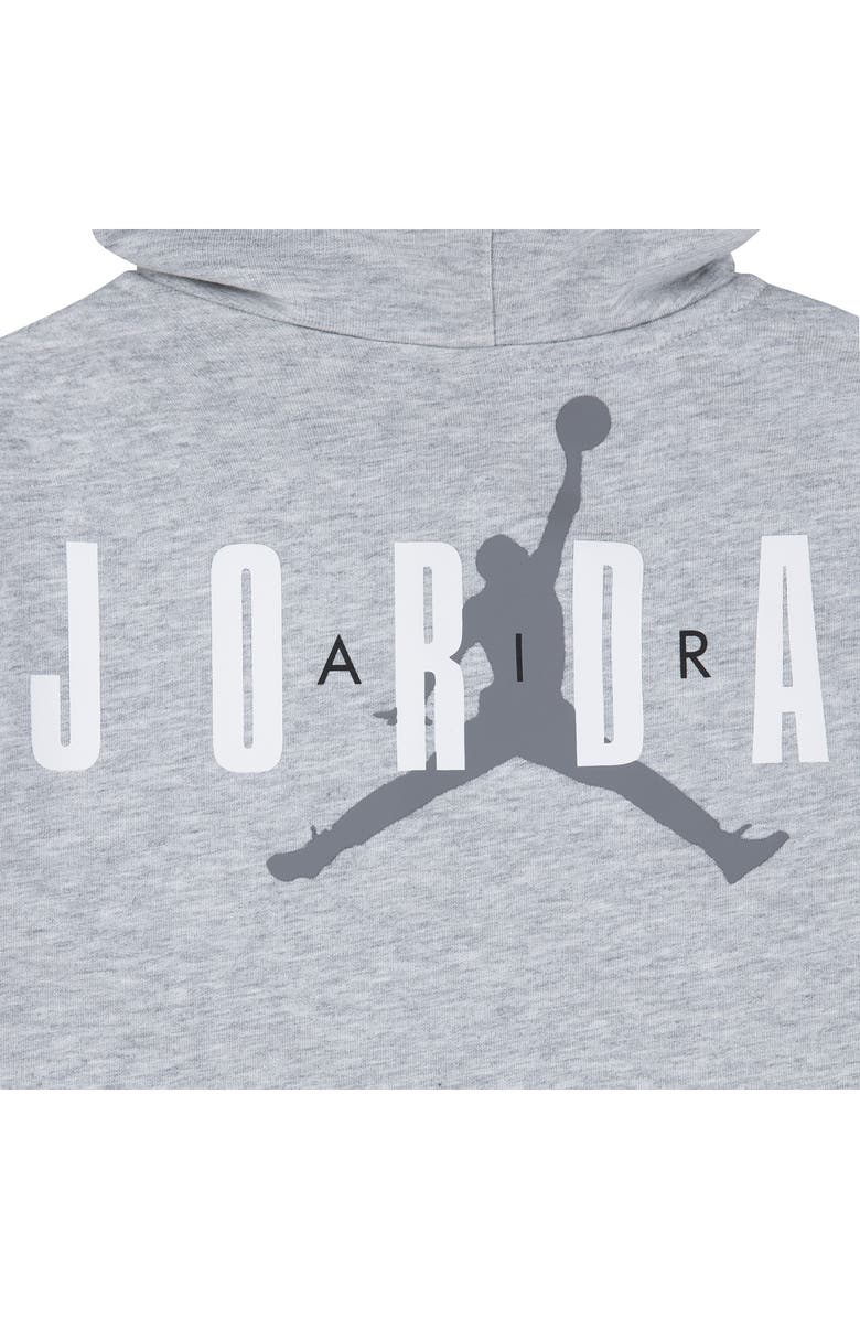 Jordan French Terry Henley Hoodie & Sweat Shorts Set, Alternate, color, Light Grey Heather