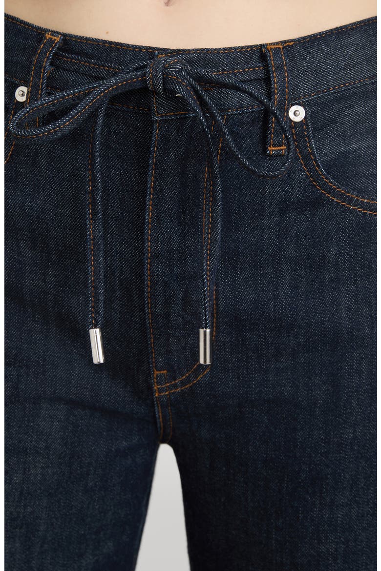 The Off Duty Drawstring Bow Jeans, Alternate, color, RINSE