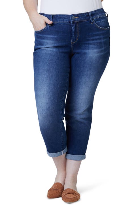 Ankle Boyfriend Jeans (Plus Size)