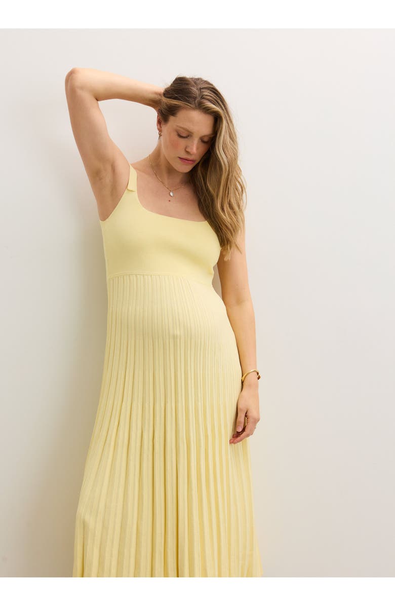 HATCH Collection The Maisie Maternity Dress, Alternate, color, Lemon Drop